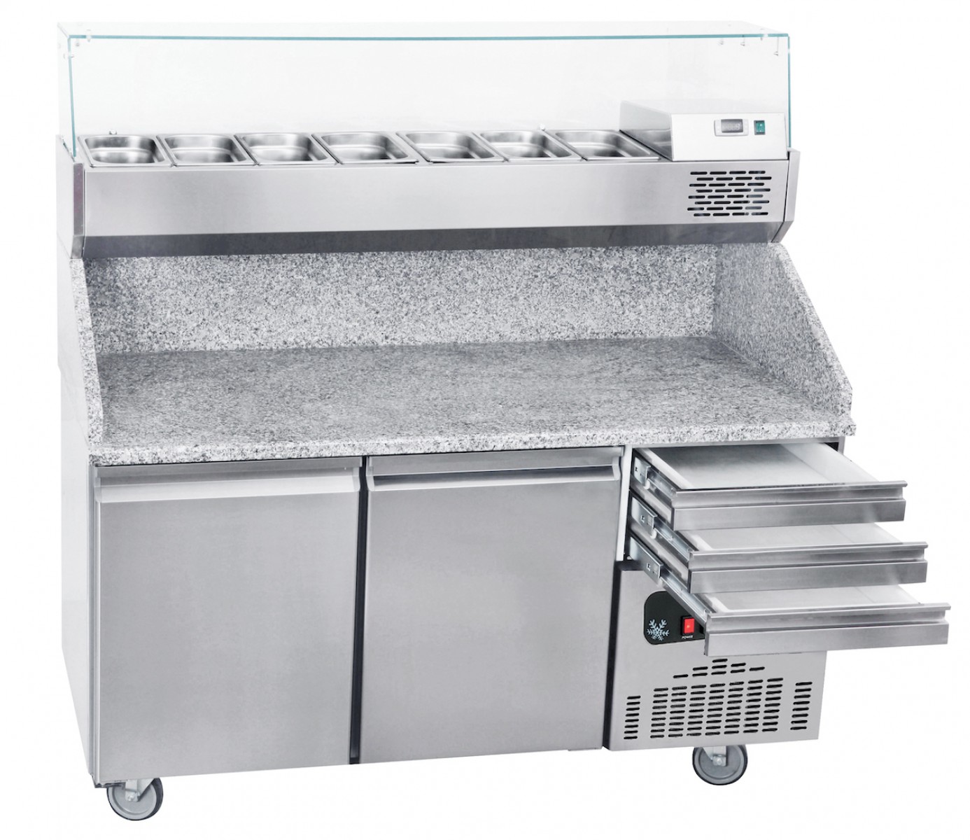 160*80*108 3 Kapılı Yatay Pizza Buzdolabı (430)