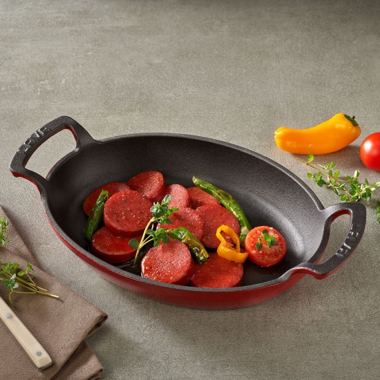 Lava Döküm 19*14 cm Oval Kulplu Tava ( LV O TV 1914 SHN ) Lava Döküm 19*14 cm Oval Kulplu Tava ( LV O TV 1914 SHN )