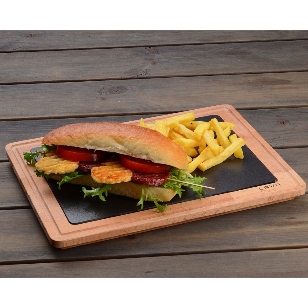 Lava 25*35 cm Ahşap Et Tahtası Ve Porselen Plaka ( LV AS 162 IR ) Lava 25*35 cm Ahşap Et Tahtası Ve Porselen Plaka ( LV AS 162 IR )
