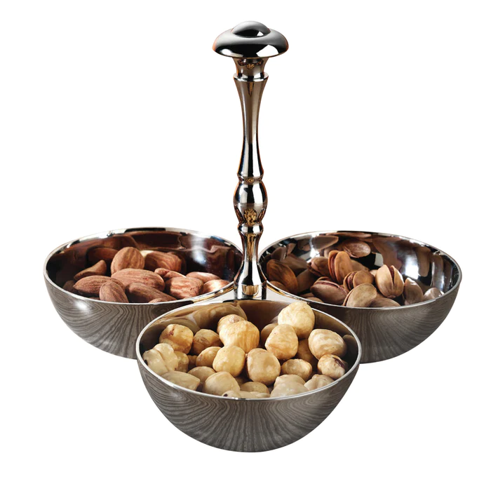 3 Lü Çerezlik 9 Cm Saray 3 Lü Çerezlik 9 Cm Saray