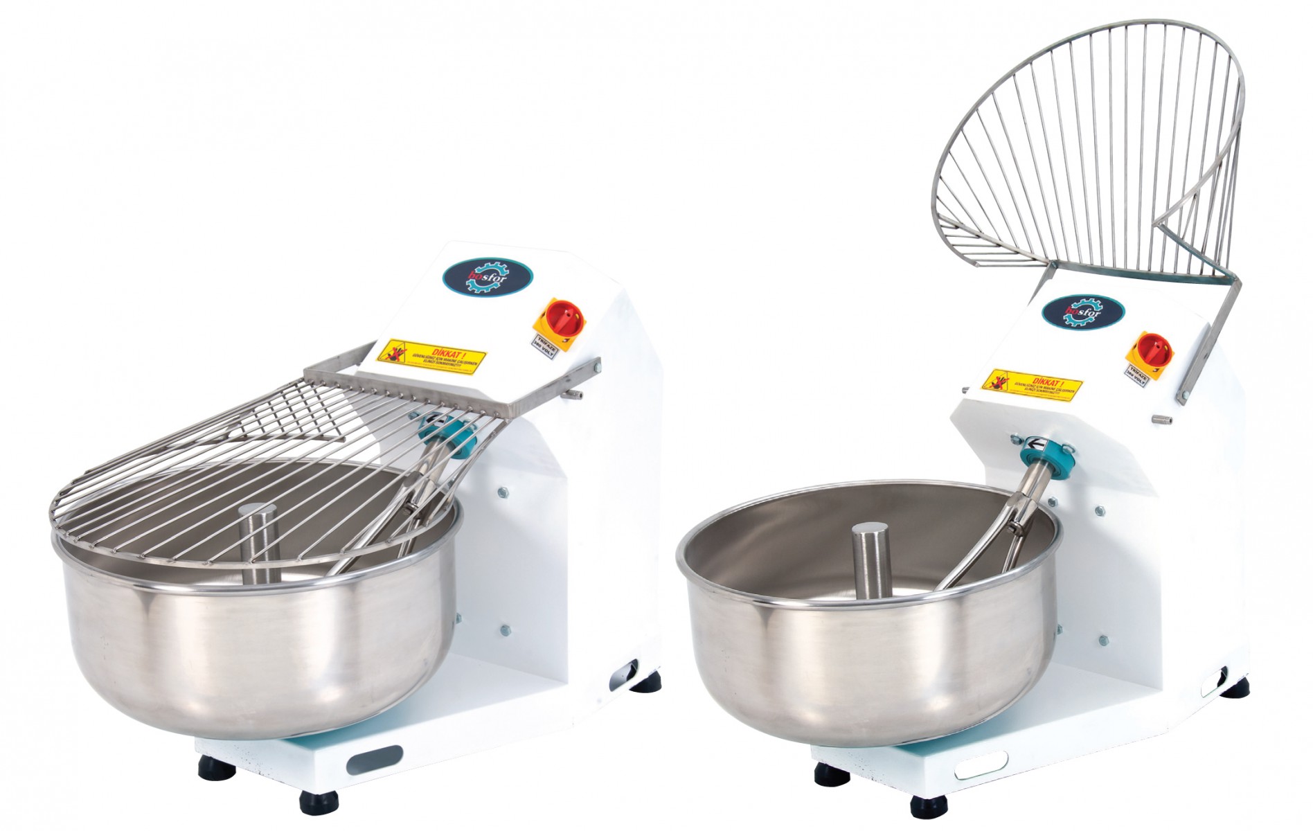 Bosfor 50 Kg Kapaklı Hamur Yoğurma Mak.380 V ( UHMK-50T )