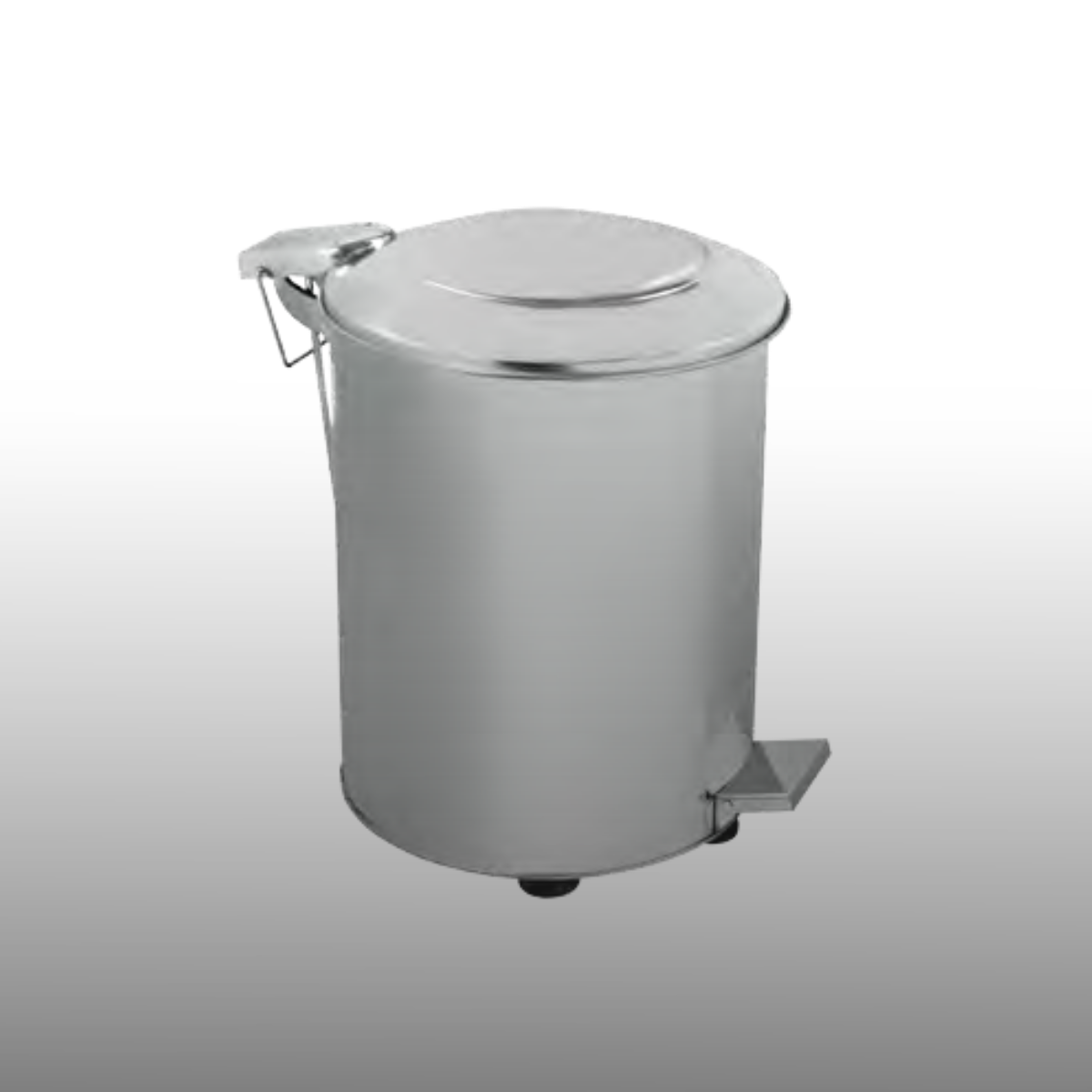 90 Litre Pedallı Endüstriyel Çelik Çöp Kovası