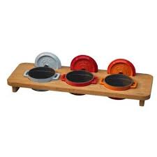 Ahşap Stand 3lü 10 Cm Tencereye Uygun ( LV AS 101 BE )