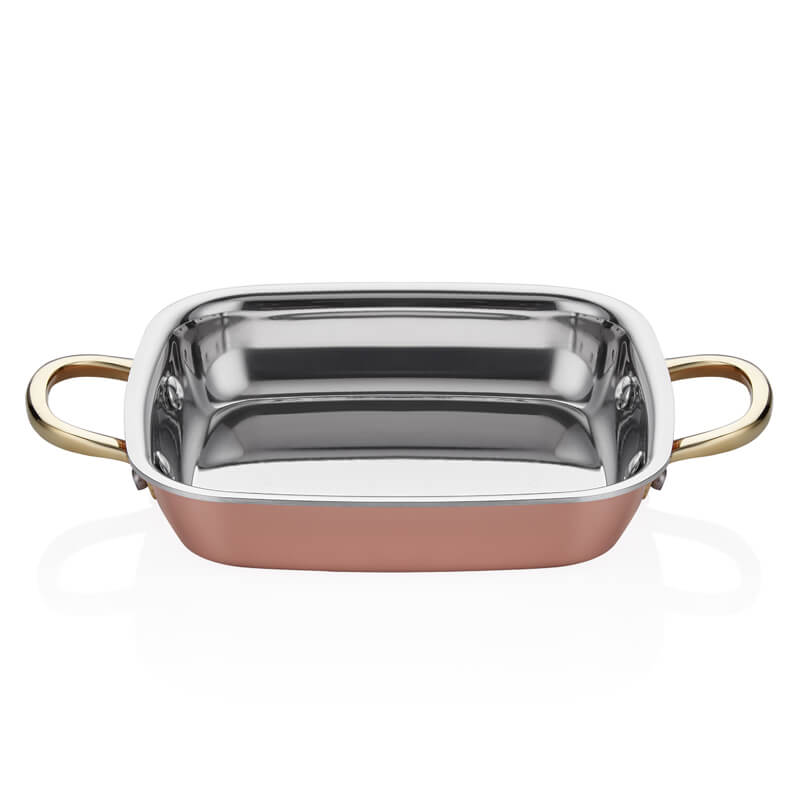 Altınbaşak Multi Metal Bakır Kare Sahan 12 *14 cm (A 101KS 14)