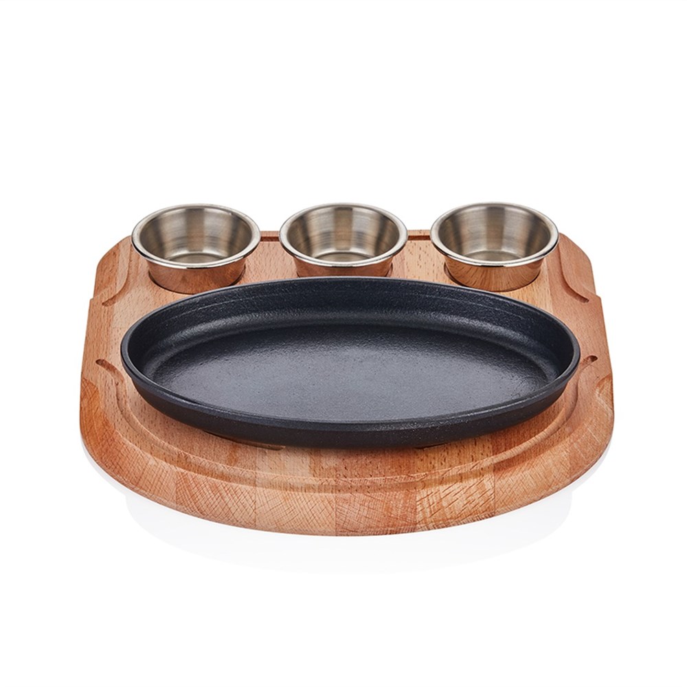 Altınbaşak Oval Fajita 23*14cm - Sos Gözlü Alt Stand ( A 120OV 23SA )