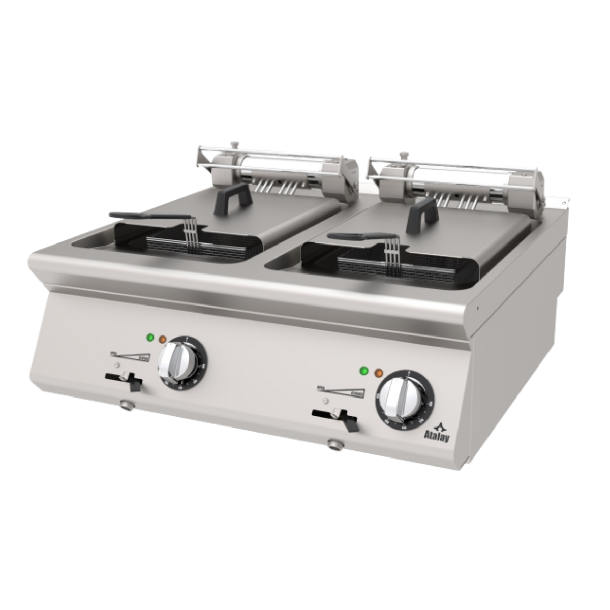 Atalay AEF-873 Elektrikli İkili Setüstü Fritöz | 800*730*300 mm | 2*12 lt Atalay AEF-873 Elektrikli İkili Setüstü Fritöz | 800*730*300 mm | 2*12 lt