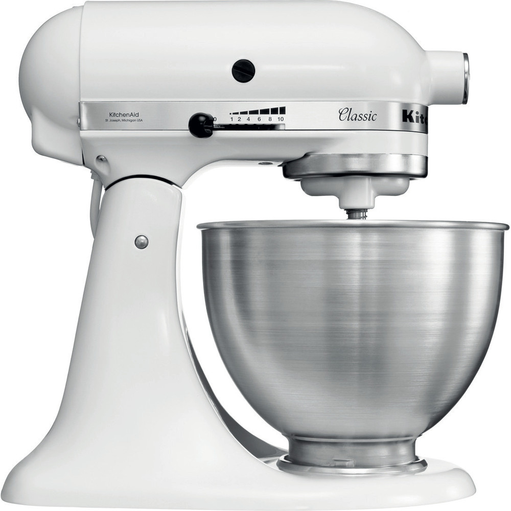 Kitchenaid Classic Stand Mikser 4,3 lt 5K45SS Beyaz Kitchenaid Classic Stand Mikser 4,3 lt 5K45SS Beyaz