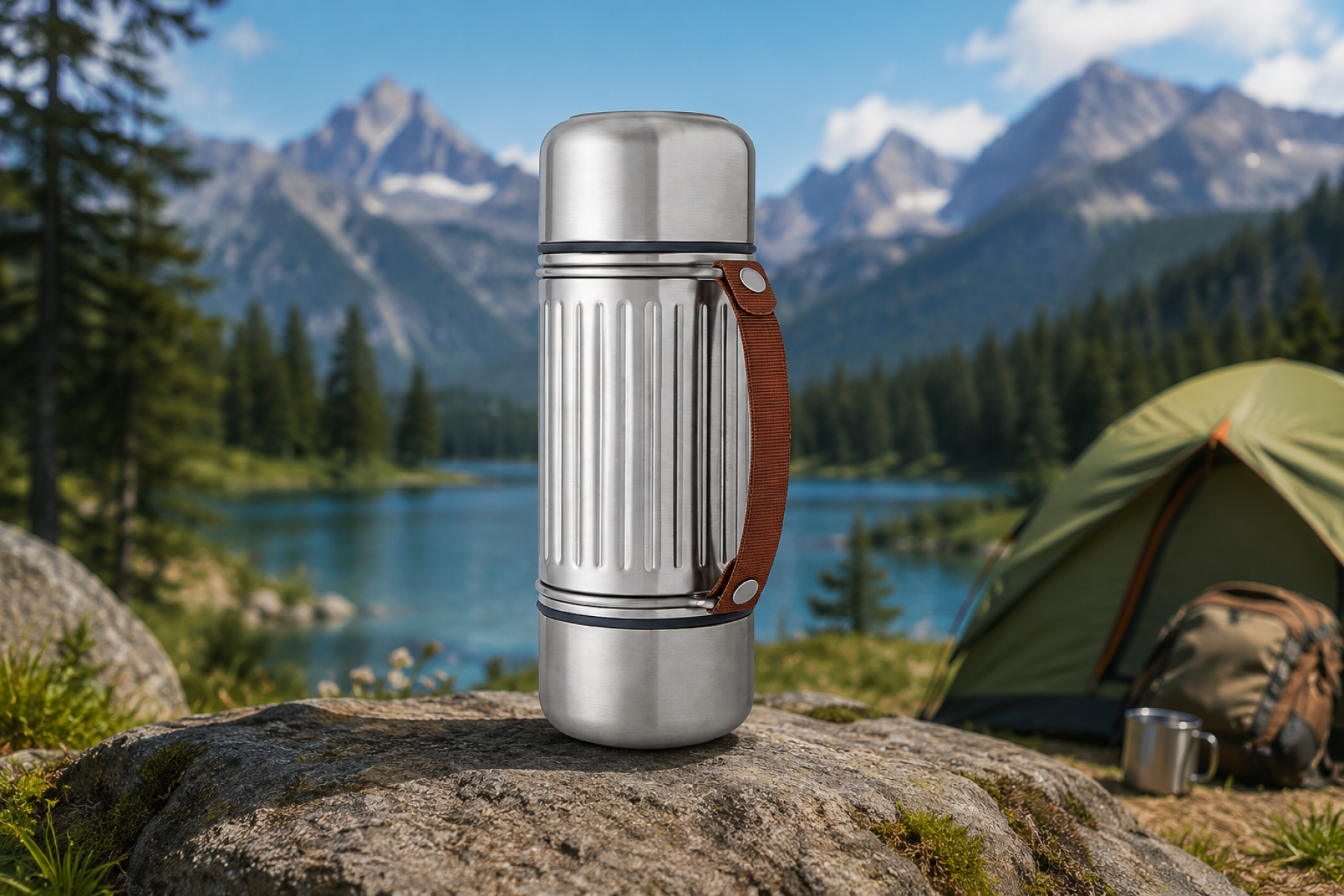 Black+Blum BAM-EF001 Explorer Flask Duo 1 Lt Bardaklı Çelik Termos Black+Blum BAM-EF001 Explorer Flask Duo 1 Lt Bardaklı Çelik Termos