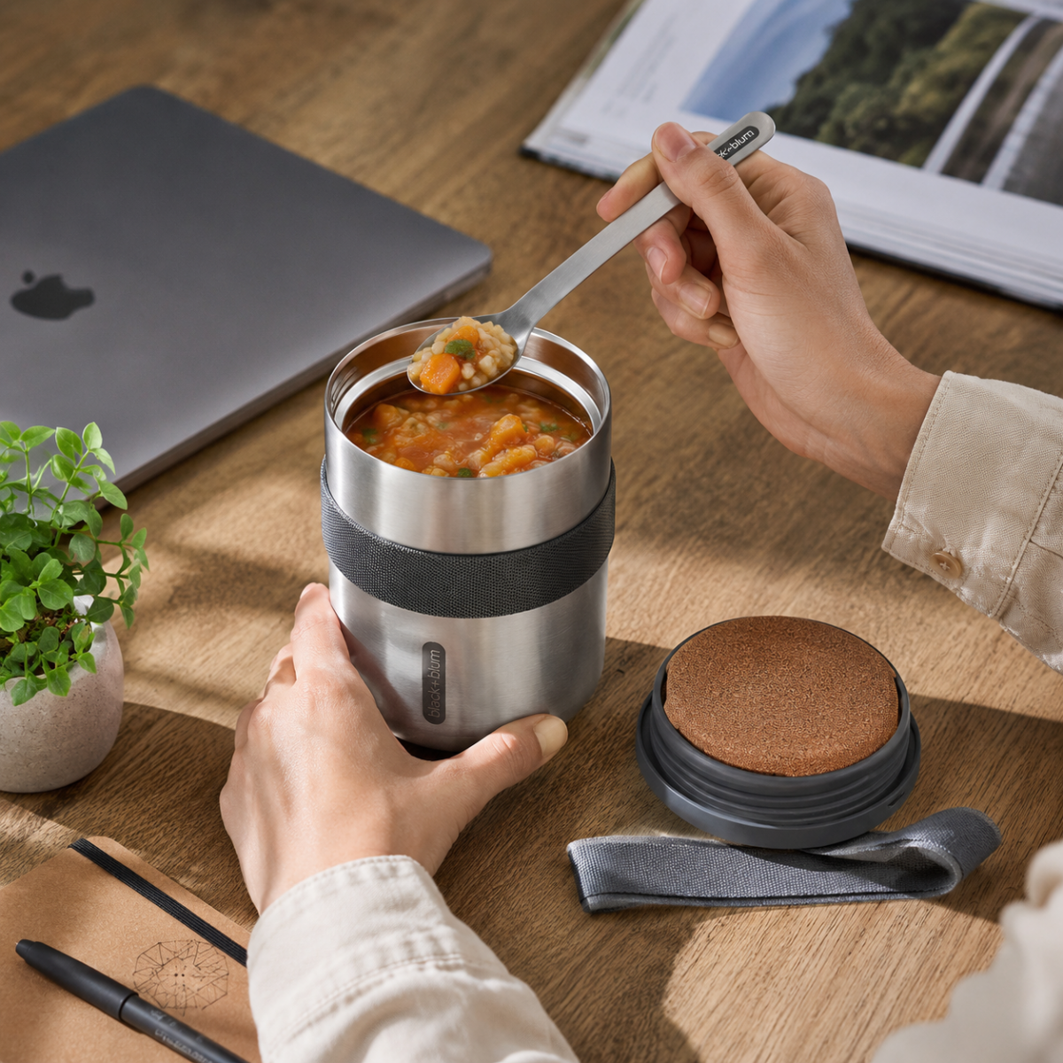 Black+Blum BAM-TPB015 550 ml Kaşıklı Yemek Termosu