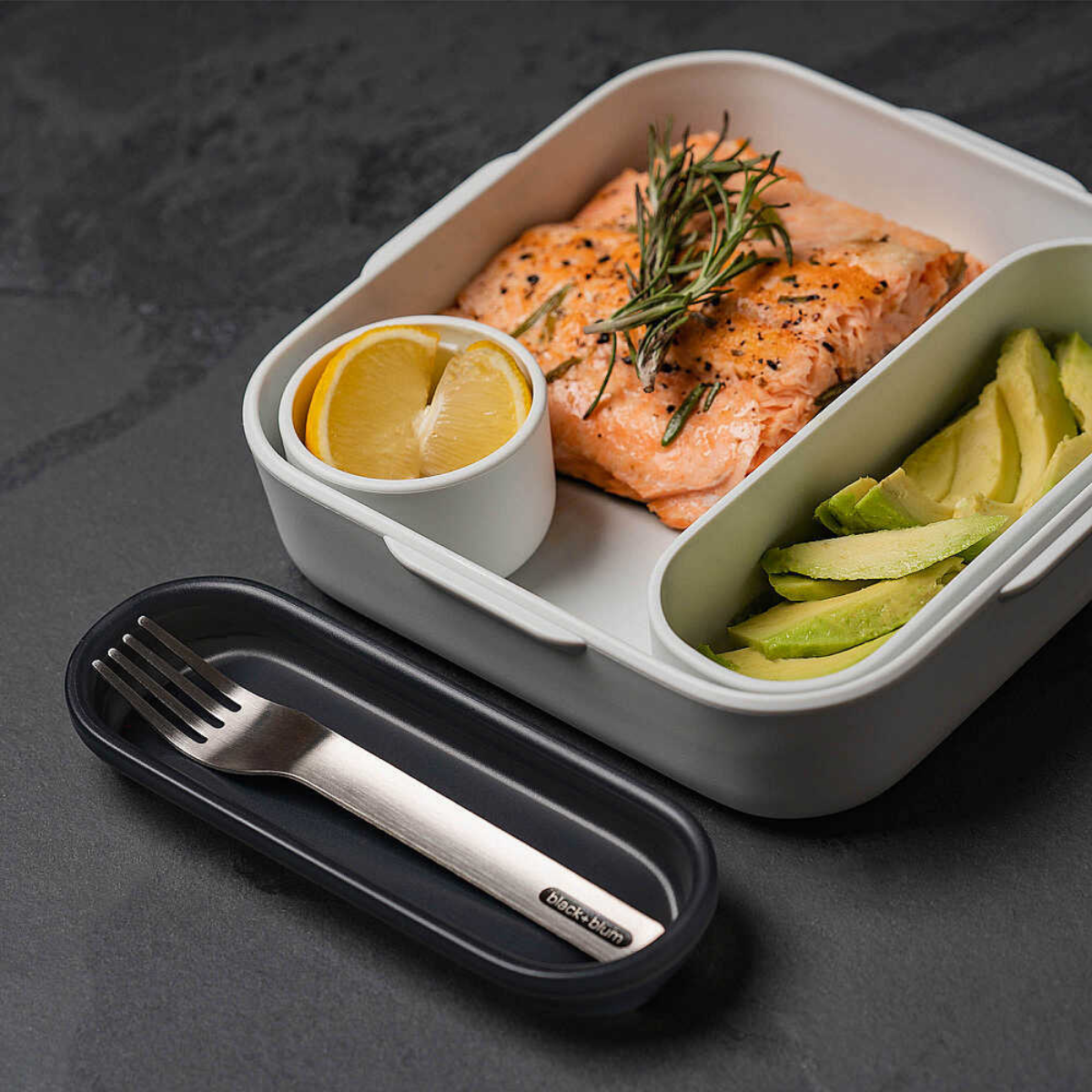 Black+Blum BAO-BA010 1 Lt Çatallı Yemek Kutusu Yeşil