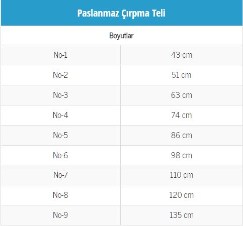 Boğaziçi Paslanmaz Çırpma Teli No:2