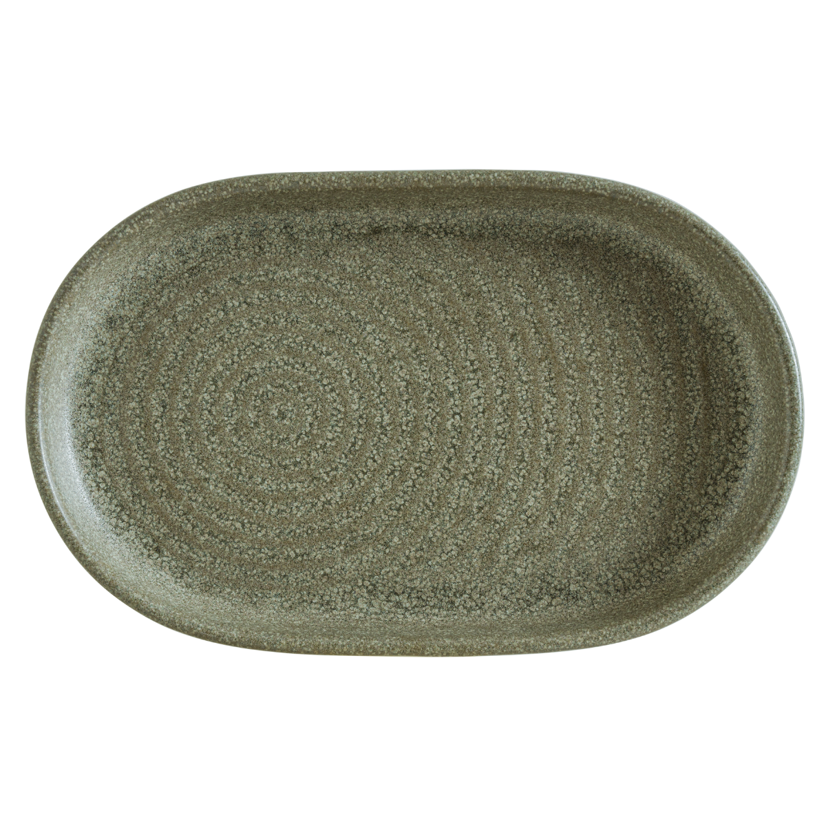 Bonna Adelfa Ripple 15 cm Oval Tabak