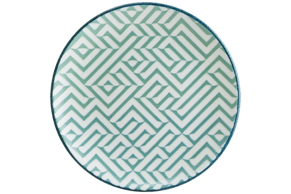 Bonna Chevron Olive CHROLGRM25DZ Gourmet 25  Cm Düz Tabak