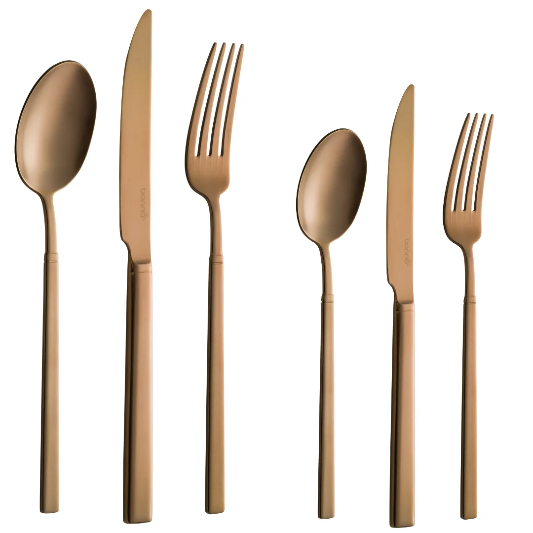 Bonna Grace Mat Bronz Tatlı Kaşık