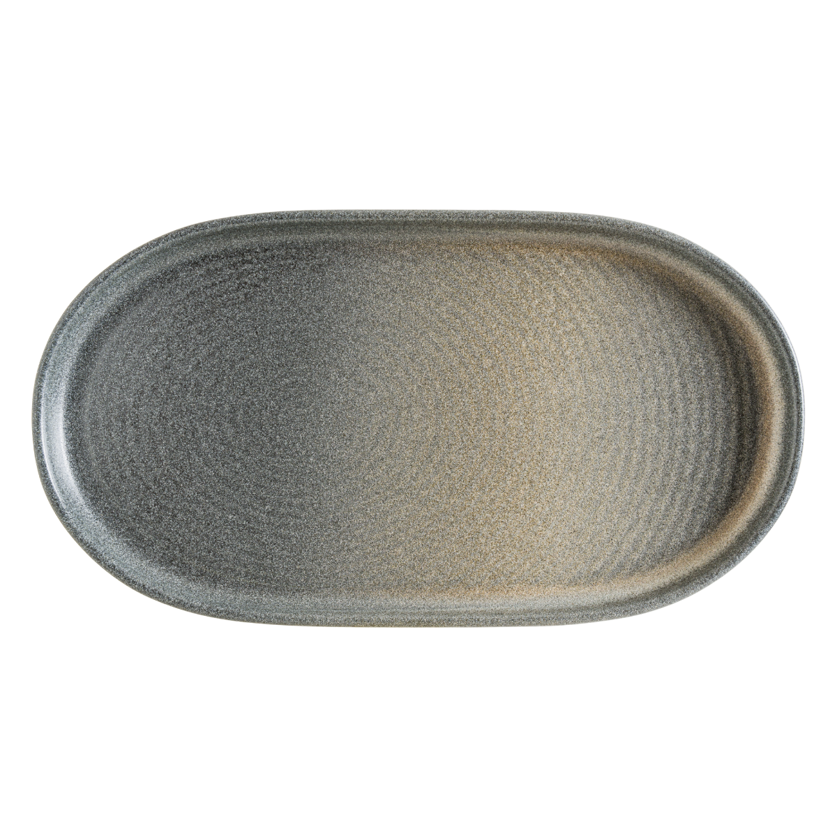 Bonna HORRPL33OV Hornfels Ripple Oval Tabak 33*18 cm