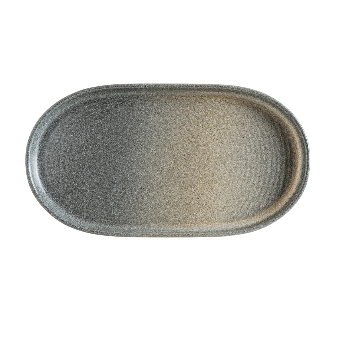 Bonna HORRPL37OV Hornfels Ripple 37 cm Oval Tabak