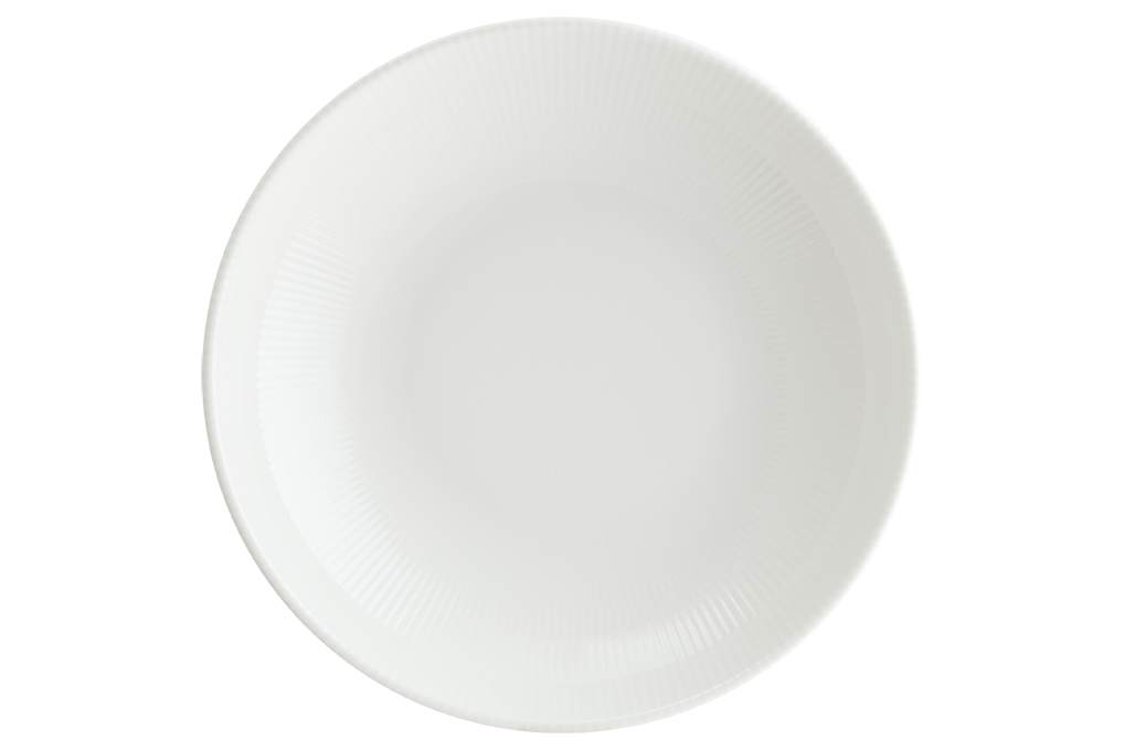 Bonna İris White Bloom 25 cm Çukur Tabak 1300 cc