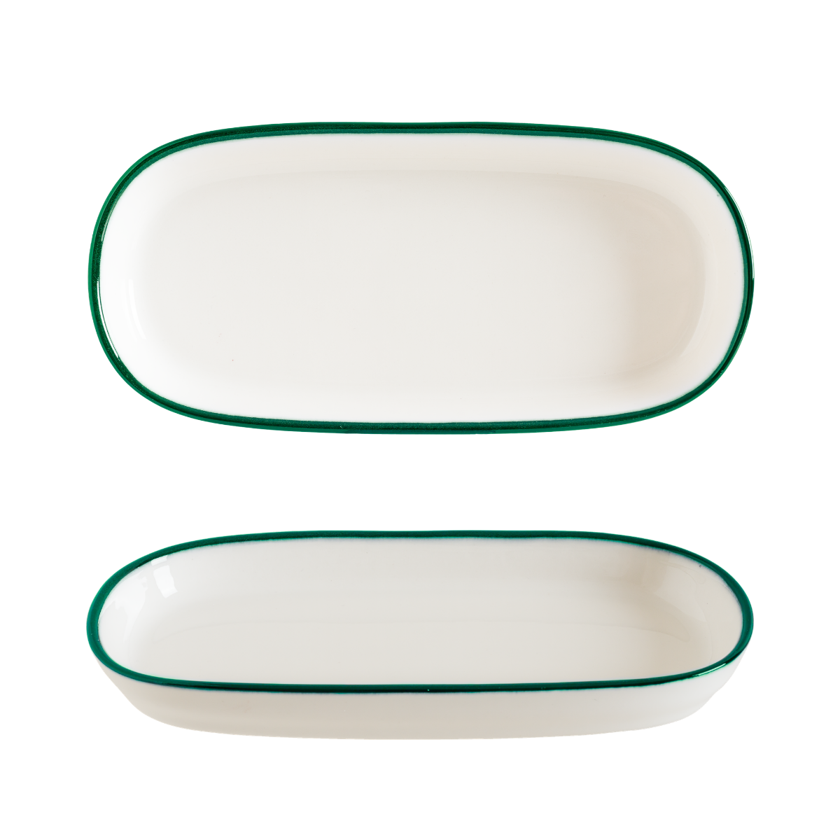 Bonna LNEGRHYG18OV Linea Green Hygge 18 cm Oval Servis Tabağı