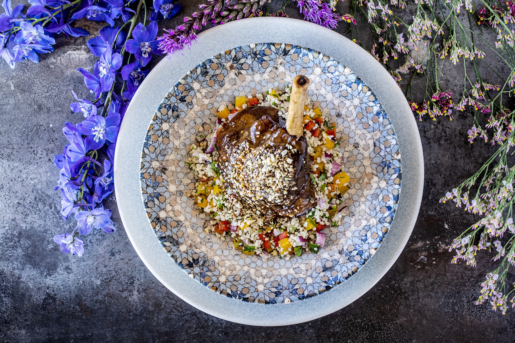 Bonna Luca Ocean Blue Matt S-MT-LUCOCGRM30DZ Gourmet 30 cm Düz Tabak Bonna Luca Ocean Blue Matt S-MT-LUCOCGRM30DZ Gourmet 30 cm Düz Tabak