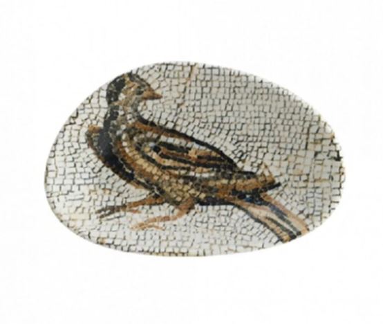 Bonna Mezopotamya Kuş Vago 15*8,5 cm Oval Kayık Tabak 2li