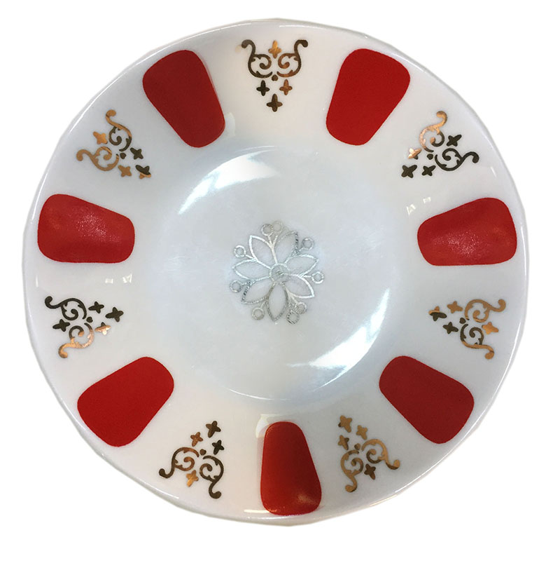 Bonna Rita Acem Çay Tabağı Kırmızı Bonna Rita Acem Çay Tabağı Kırmızı