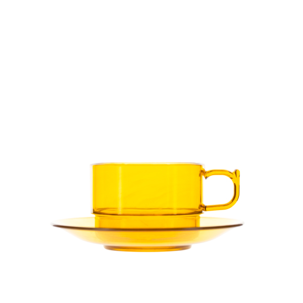 Rubikap Çay Fincanı Tabaklı 200 ml (RC.200) Amber Rubikap Çay Fincanı Tabaklı 200 ml (RC.200) Amber