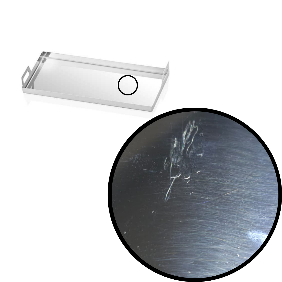 Çelik Dikdörtgen Sunum Tepsi 21 * 8,5 cm Çelik Dikdörtgen Sunum Tepsi 21 * 8,5 cm