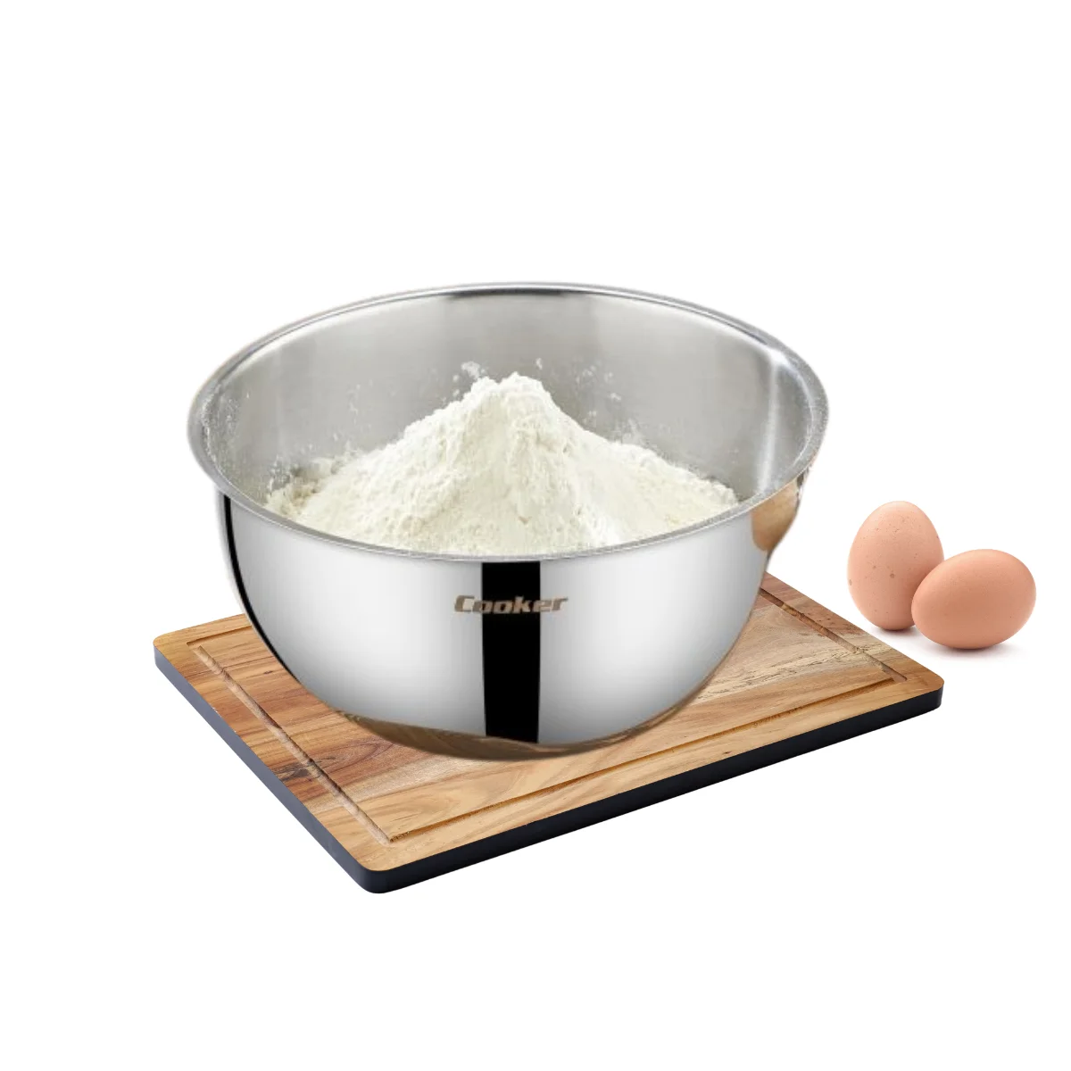 Cooker 24 Cm Lüks Çelik Karıştırma Kabı Cooker 24 Cm Lüks Çelik Karıştırma Kabı