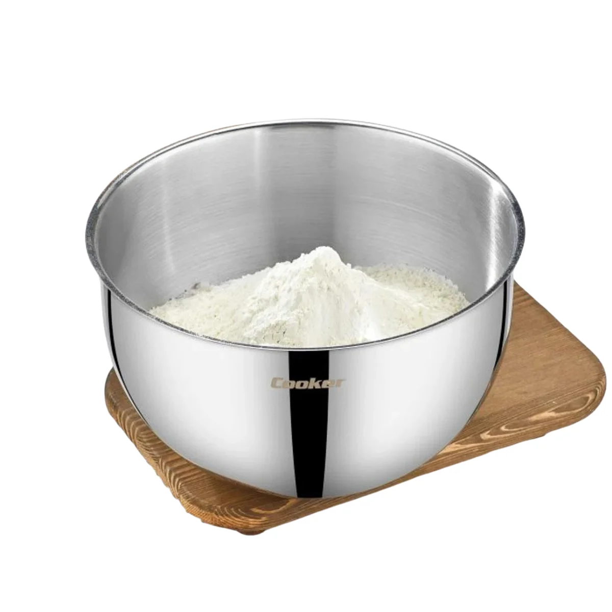 Cooker 24 Cm Lüks Çelik Karıştırma Kabı Cooker 24 Cm Lüks Çelik Karıştırma Kabı