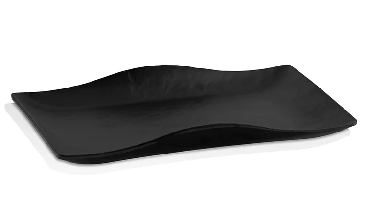 Dikdörtgen 32*21 cm Sunum Tabağı Mat Siyah Dikdörtgen 32*21 cm Sunum Tabağı Mat Siyah