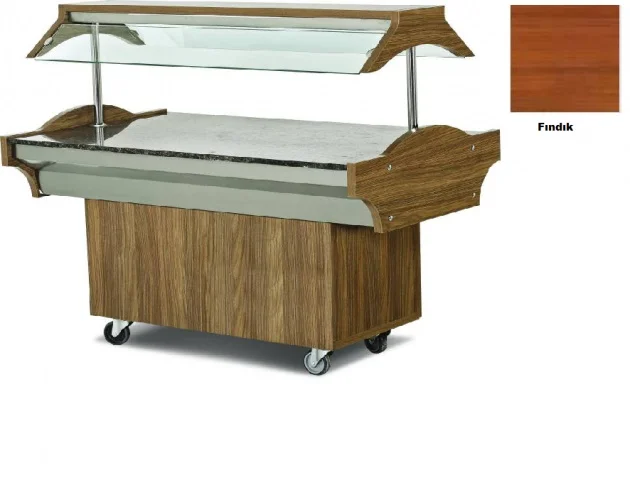 Empero Saladbar-Nötr 210*89*87/h:137 cm (EMP.SB.06-N) Empero Saladbar-Nötr 210*89*87/h:137 cm (EMP.SB.06-N)