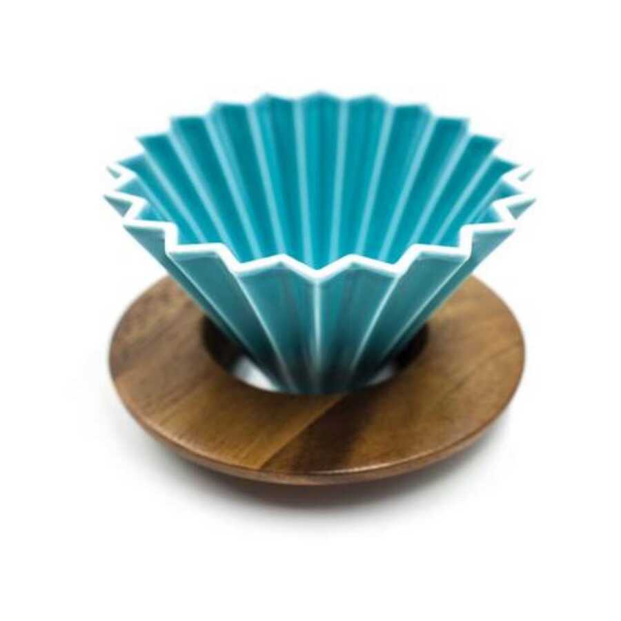 Epinox Ahşap Standlı Dripper-Turkuaz ( ASD-10 )