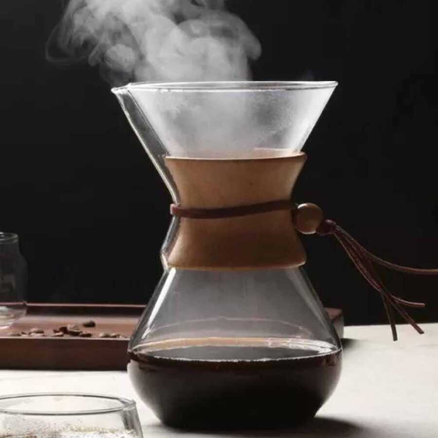 Epinox Chemex - Cam Kahve Demleme Sürahisi 600 Ml (CK600-A) Epinox Chemex - Cam Kahve Demleme Sürahisi 600 Ml (CK600-A)