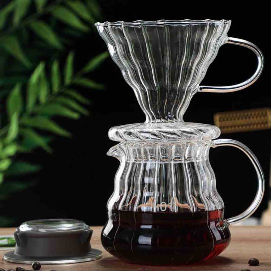 Epinox Cam Kulplu Kahve Demleme Aparatı Dripper ( CKD-60 ) Epinox Cam Kulplu Kahve Demleme Aparatı Dripper ( CKD-60 )