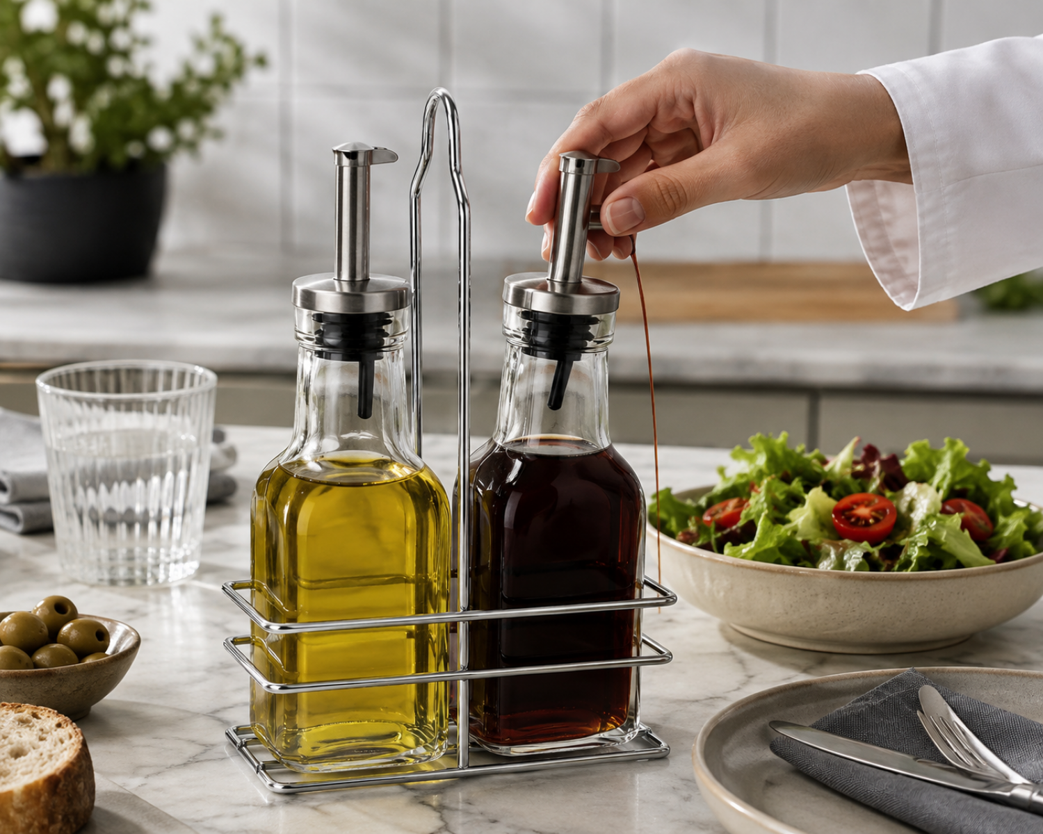 Fame Kitchen UN-438 İkili Yağlık Sirkelik 2 x 300 ml (BAH-080)