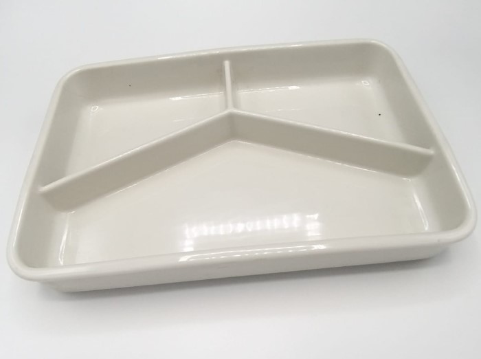 Porselen Bölmeli Fırın Kabı Beyaz Porselen Bölmeli Fırın Kabı Beyaz