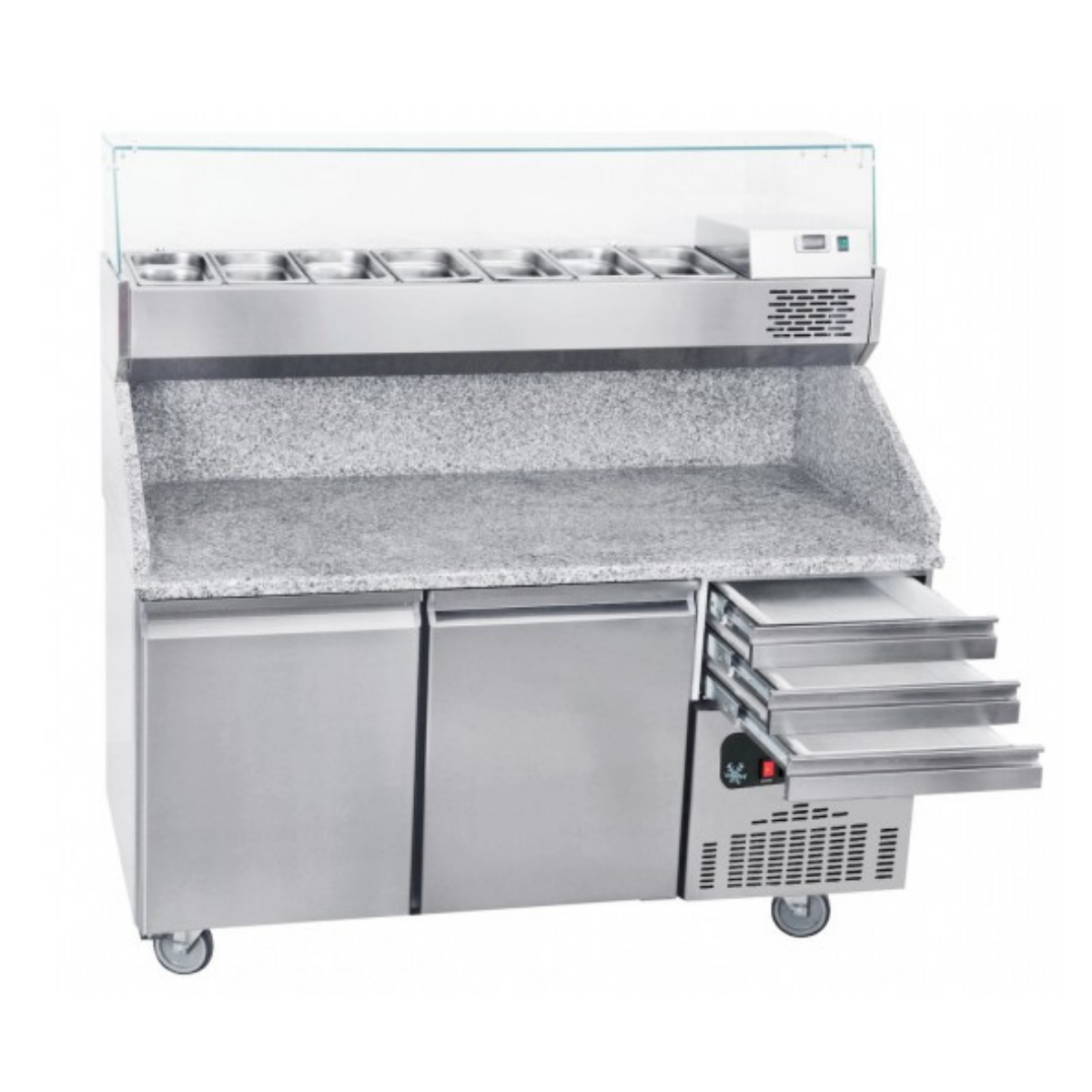 Frenox BZT 160-3D-R290 Üç Kapılı Pizza Buzdolabı160*80*108 cm (430) Frenox BZT 160-3D-R290 Üç Kapılı Pizza Buzdolabı160*80*108 cm (430)