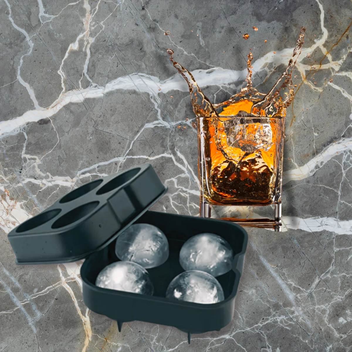 Fünke Küre Buz Kalıbı Silikon Fünke Küre Buz Kalıbı Silikon