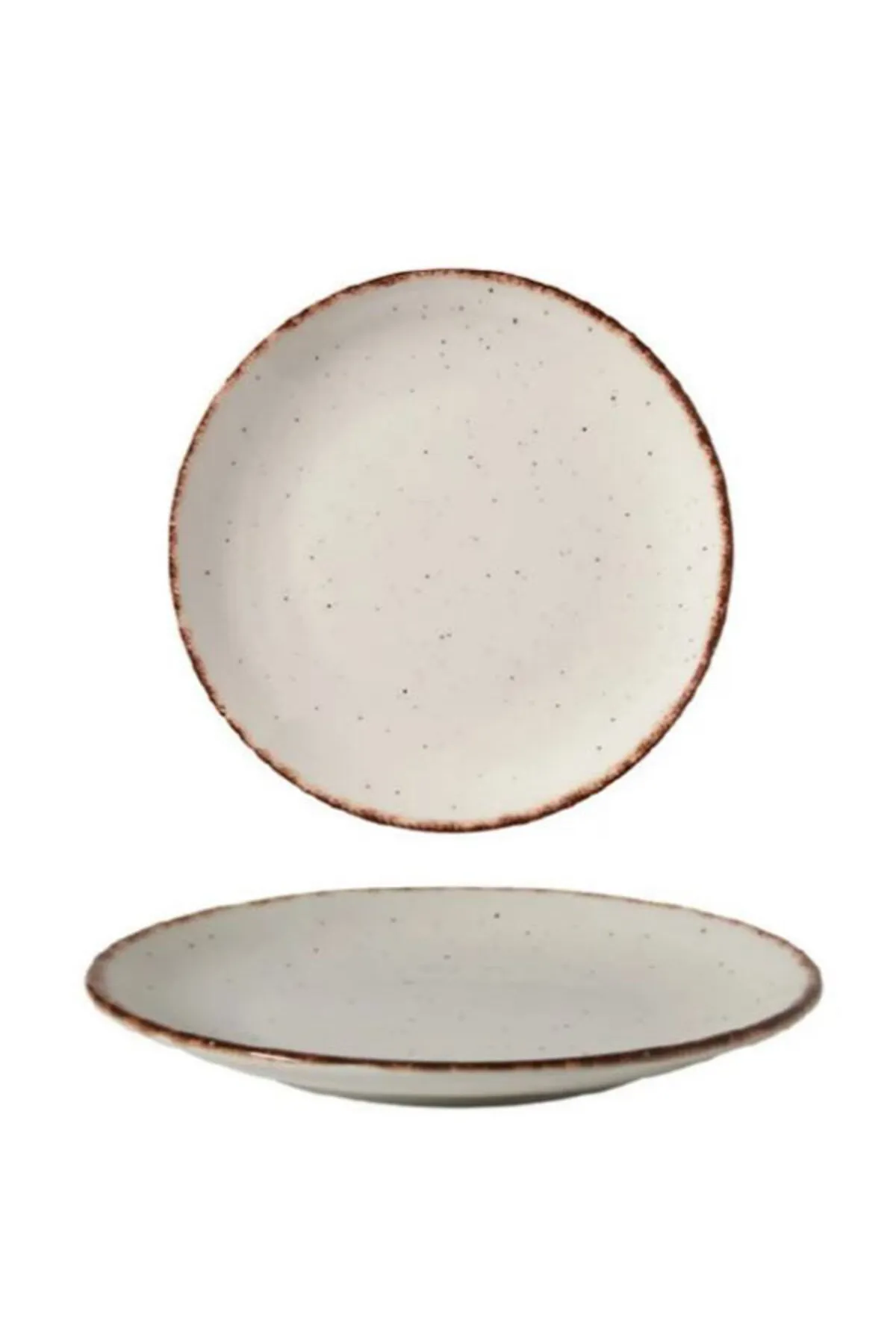 GBS Ent Otel 28 cm Side Düz Tabak Kahverengi