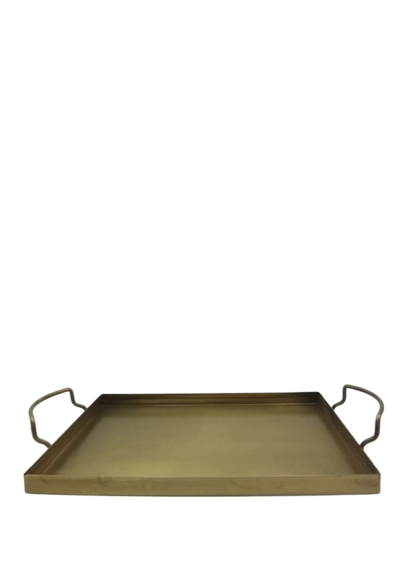 Galvaniz Dikdörtgen Tepsi  23*18 cm Gold