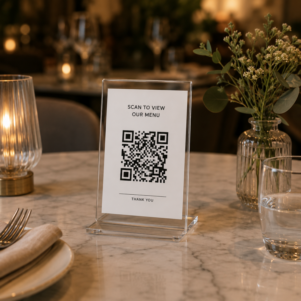 Groovy (BRD-A7-T )T Tipi Masaüstü Karekod QR Stand 7,5 × 10 Cm