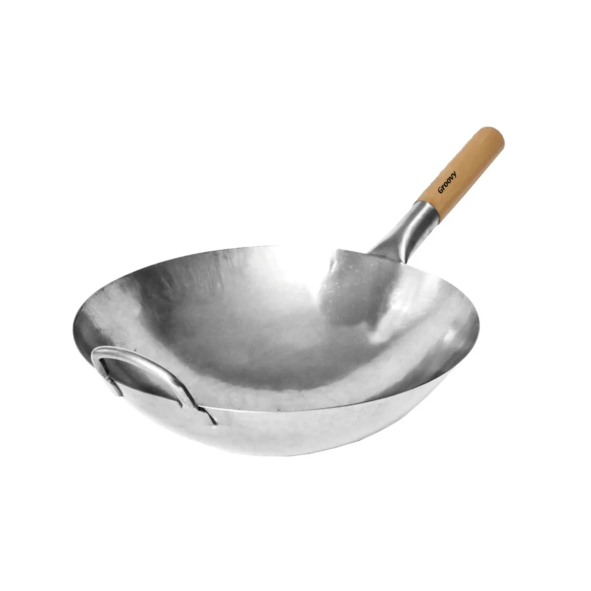 Groovy Karbon Çelik 32 cm Wok Tava Groovy Karbon Çelik 32 cm Wok Tava