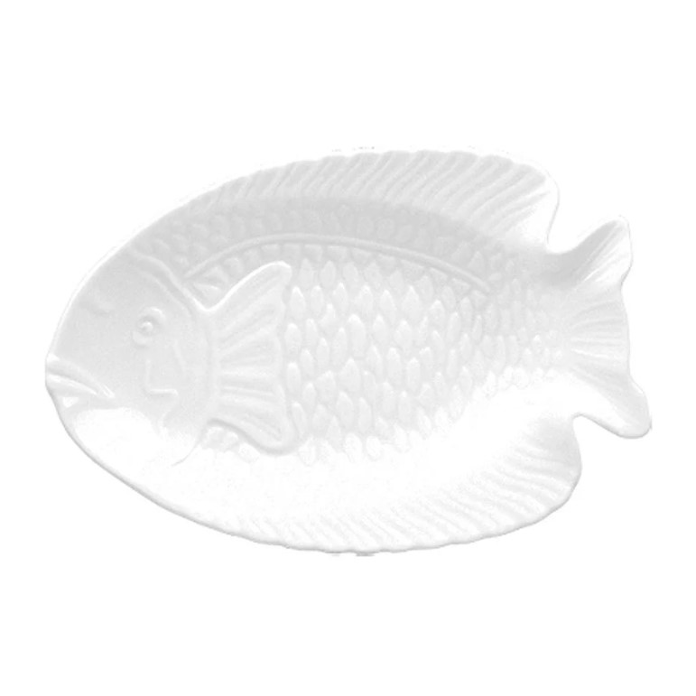 Güral Porselen Balık 24 cm Kayık Tabak Dekorsuz (BL24KY00)