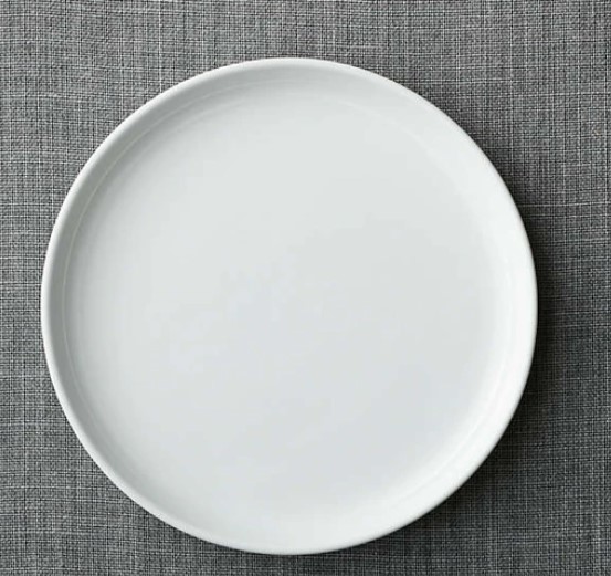 Güral Porselen Bilbao 25 cm Düz Tabak Dekorsuz (BLB25DU00)