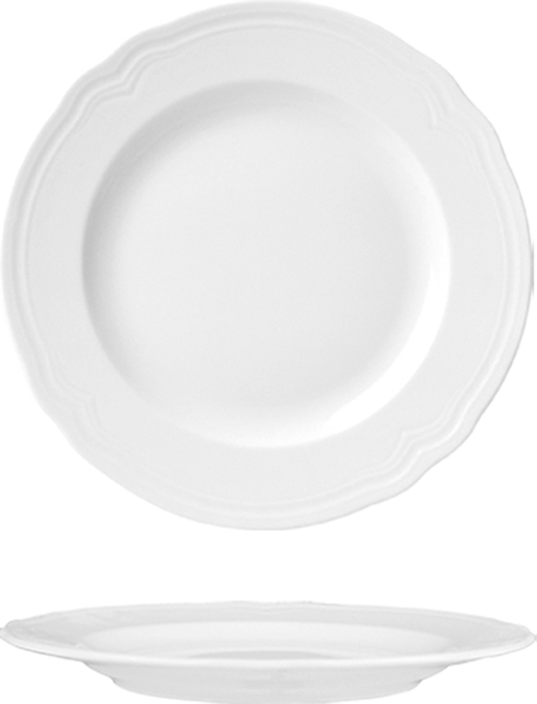 Güral Porselen Venedik 28 cm Düz Tabak Dekorsuz (VN28DU00)