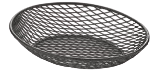Hasır Desenli Oval Sunum Sepeti 23*18 cm