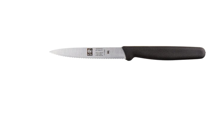 Icel Sebze Bıçağı Dişli 10 Cm Siyah