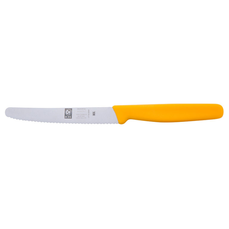 Icel Sebze Bıçağı Dişli 11 Cm Sarı