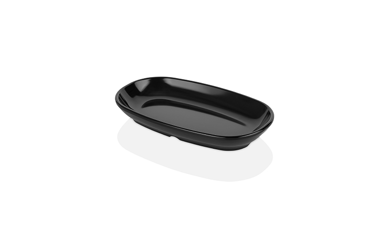 International Siyah 19 cm Kayık Tabak