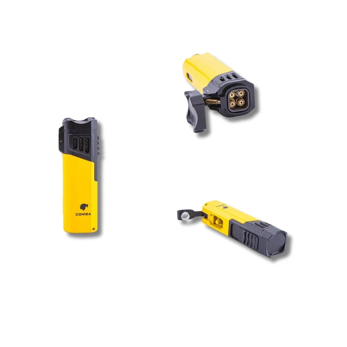Cohiba Dört Torch Sarı-Siyah Puro Çakmağı TR4632